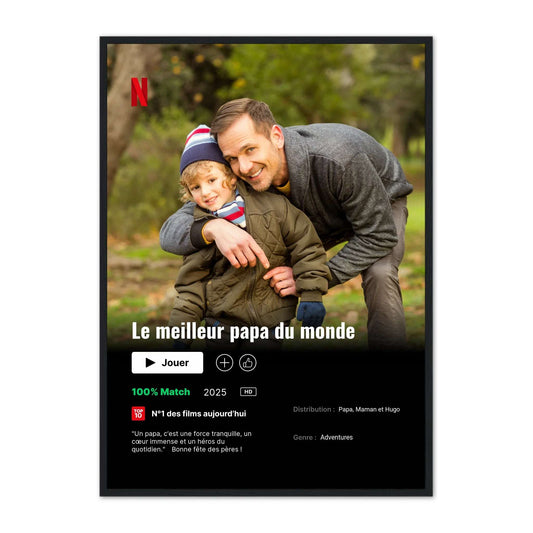 cadre fête des pères personnalisé